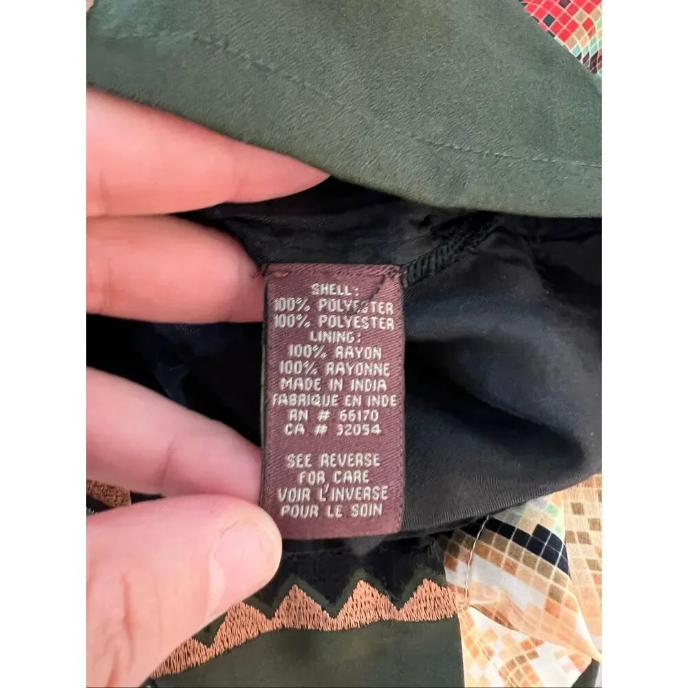 Ranna Gill Anthropologie Fanned Vignette Shift dress size 4